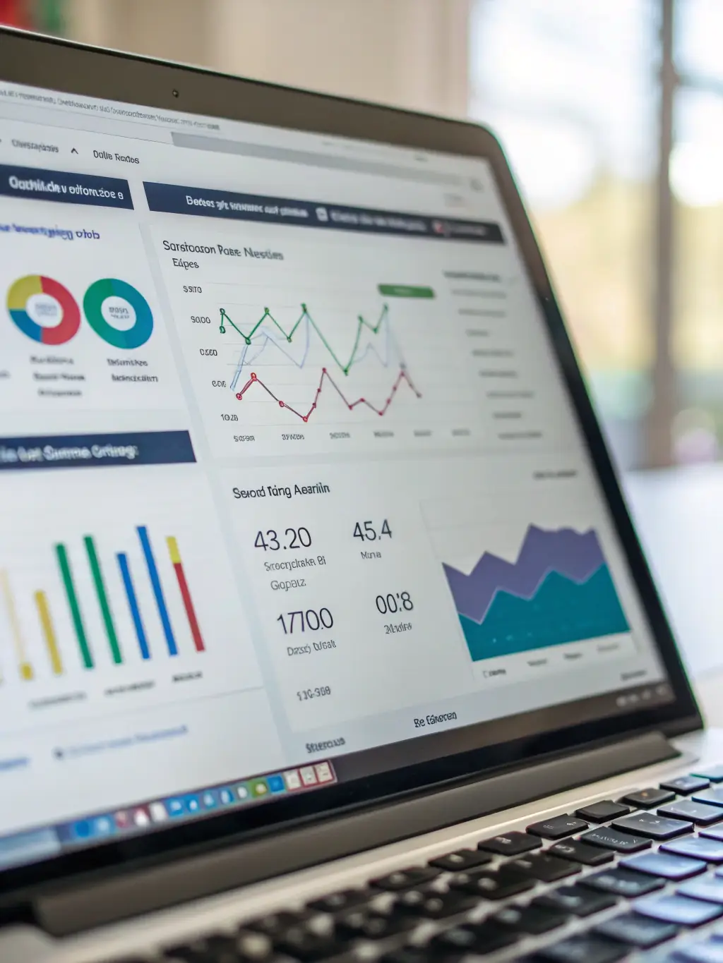 An image showcasing the advanced analytics capabilities of Insightbase.One's CRM, with charts and graphs illustrating customer behavior patterns.