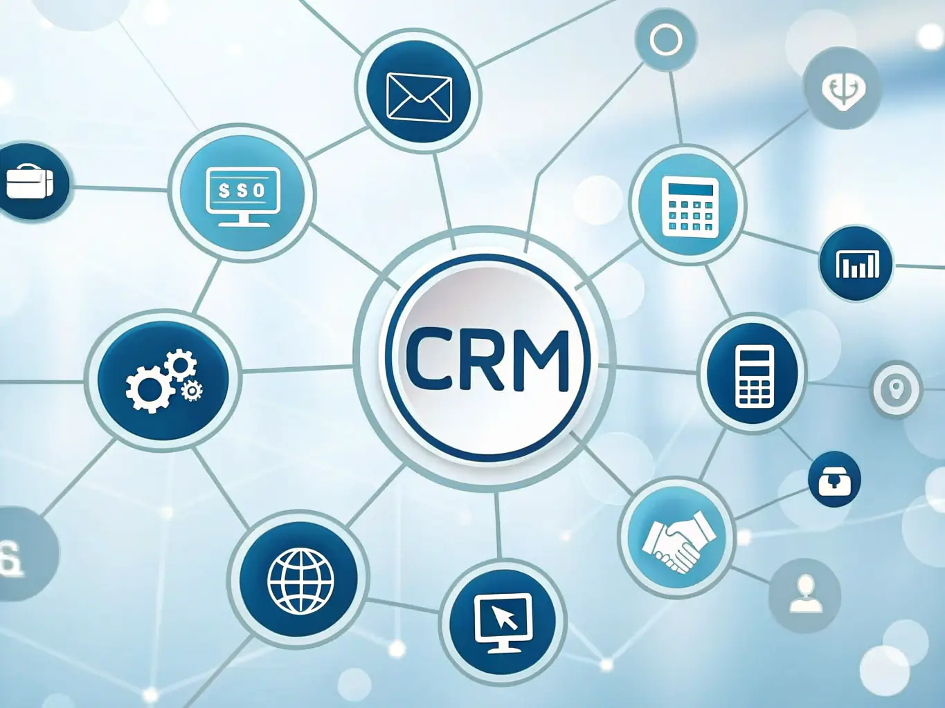 A visual representation of Insightbase.One CRM's integration capabilities, showing connections with various business tools and platforms.